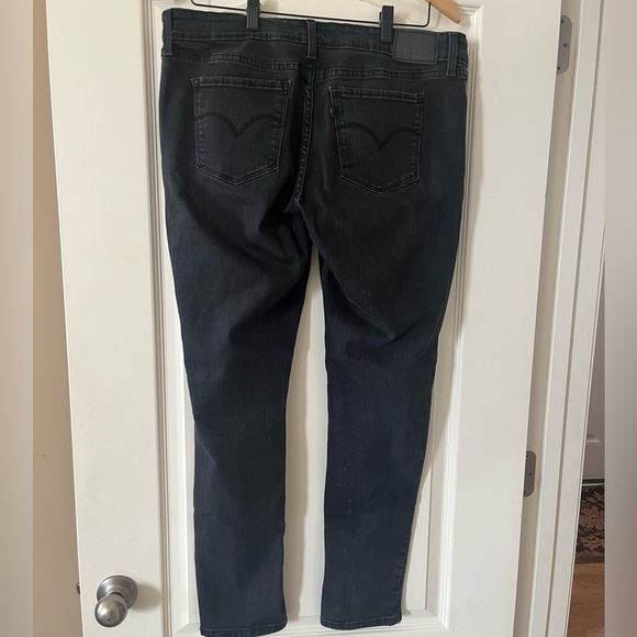 Levi’s Black 711 Skinny, Distressed Jeans Women’s Size 33 - Picture 3 of 16